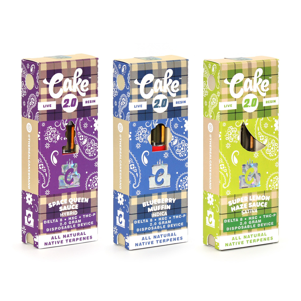 Cake 2.0 Coldpack D8 + HXC + THCP Disposable Vape Cartridge