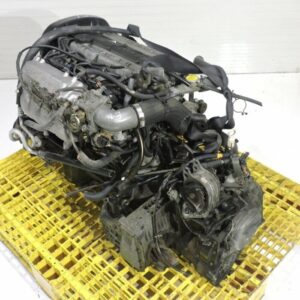 Mitsubishi Eclipse 1994-1997 2.0L Turbo FWD Automatic JDM Engine Swap – 4G63 7 Bolt with transmission gearbox attached