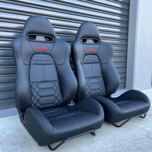 New set of custom leather front and rear seats to suit lancer /8/9/X