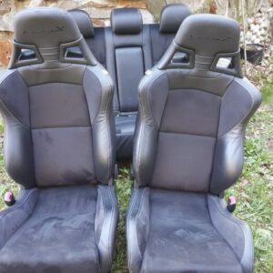 Half Leather Half Alcantara front and rear seats for Mitsubishi lancer evo 8/9/X