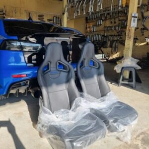 RECARO SPORTSTER FRONT SEATS WITH RAILINGS,SEAT MOUNTS AND ADJUSTERS ALREADY INSTALLED