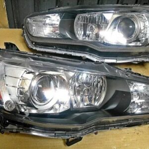 Mitsubishi Lancer Evolution X 10 Unit Assembly Left Right Genuine OEM Headlights.