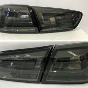 Mitsubishi Lancer Evo X Tail Lamp 2008-16 A6 Style LED Light Bar Smoke