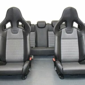 half-leather,half alcantara Recaro seats from a Corsa VXR.
Compatible with Lancers evo X,EX and Ralliart..