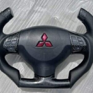 Carbon fiber Multimedia F1 steering wheel For Mitsubishi