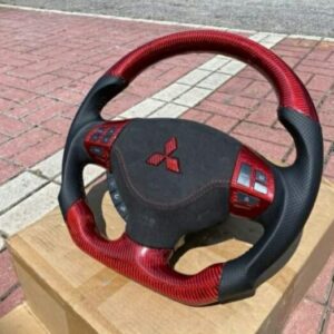 D-shaped Carbon steering wheel inspira for Mitsubishi Lancer GT