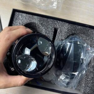 Original New pair of iX8 bi led dual core low beam and double high beam projector foglamps for lancer sedans.