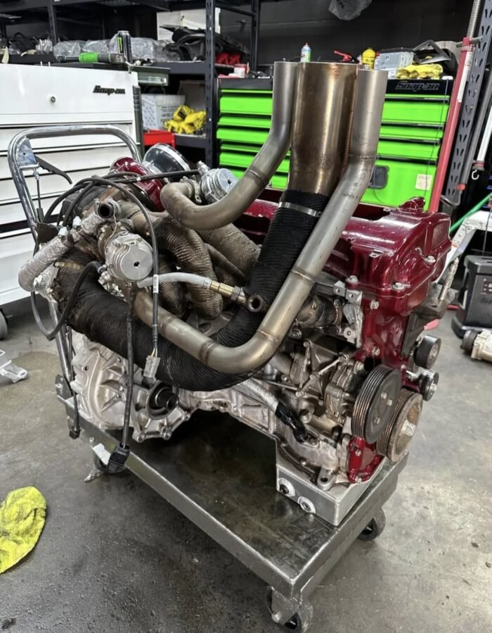 Mitsubishi Evo X powertrain with robust 2.0L 4B11T turbocharged engine and advanced Super All-Wheel Control (S-AWC) system, offering high-tuning potential, exceptional traction, and agile handling. - Image 6